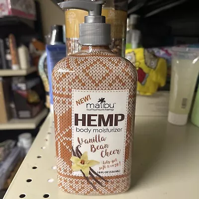 Malibu Hemp Vanilla Bean Cheer 18oz Moisturizer Lotion • $14