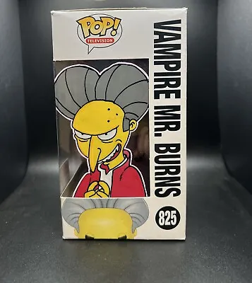 Funko Pop! Television: The Simpsons Vampire Mr. Burns #825 Tone Rodriguez Remark • $129.99