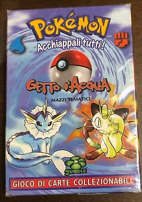 2000 Sealed Pokemon ITALIAN Water Blast Theme Deck Mint Holo Vaporeon Jungle Set • $34.33