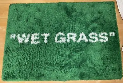 Virgil Abloh X Ikea Markerad Wet Grass Rug Green OFF White Limited Edition • $1499.17