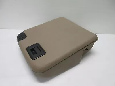 99-10 Ford F-250 F-350 Console Jump Seat Storage Cup Holder Armrest Tan • $284