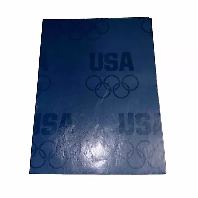 Vintage Blue USA Olympic Wrapping Paper Sheet • $5