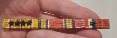 Ww 2 Us Army 3 Place Ribbon Bar Philippine Liberation ~3/8  Wide Clutch Back • $29.99