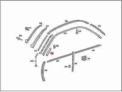 Original Seal Mercedes C123 C126 S123 W123 W126 Coupe Station Wagon 1236270098 • $21.76