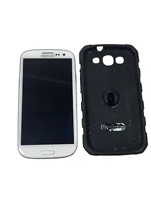 Samsung Galaxy S3 Verizon 4G LTE Smartphone White SCH-i535 16GB & Bodyglove • $37.49
