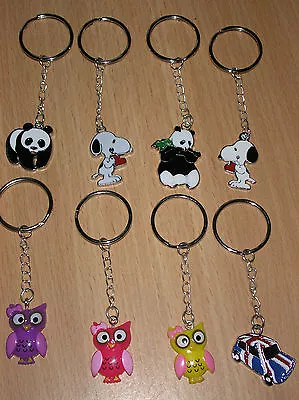£2.50 • Buy Enamel/resin Keyrings Gb Mini Car/ Snoopy/owl/cat/dog Etc  Great Gift
