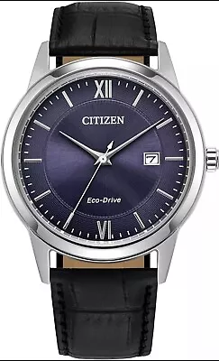 Citizen Classic Eco-Drive Leather Strap Watch 3-Hand Date - AW1780-09L • $198.87