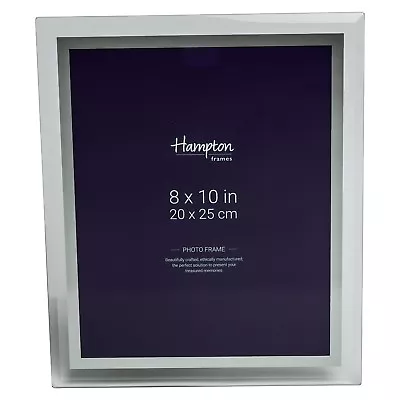 £13.99 • Buy 4x6 5x7 6x8 8x10 Clear Glass With Mirror Highlight Photo Picture Frame All Sizes