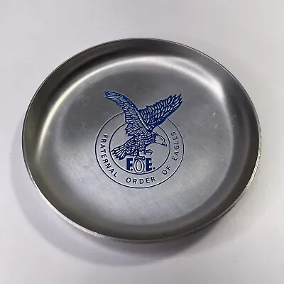 Vintage 1960s Fraternal Order Of Eagles FOE Aluminum Ashtray RARE Masonic • $14.99