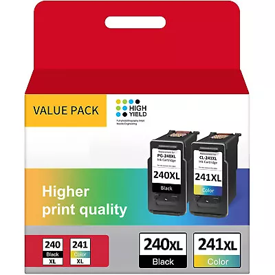 PG-240XL CL-241XL Ink Cartridge For Canon 240 241 PIXMA MG2120 MG2220 MG3120 Lot • $20.99