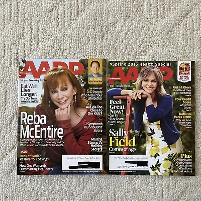 2 AARP Magazines Dec 2012/Jan 2013 Reba McEntire & April / May 2016 SALLY FIELD • $10.25