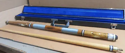 Vintage Two-piece Pool Cue Stick Billiards Stick With Case 57  * • $49.99