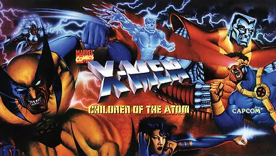 $34.95 • Buy X-men Children Of The Atom - Dynamo Big Blue Arcade Marquee - 27 X15.5 