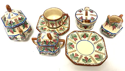£22.50 • Buy French Vintage Quimper Pottery Small Tea Set