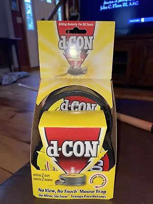 D-CON- Contains 2 Traps Mouse Traps No View No Touch- 2005 • $20
