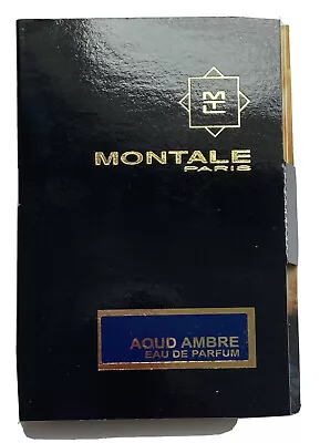 Montale AOUD AMBRE 0.07 Oz 2 Ml Eau De Parfum Spray Mini/Travel Sample Vial • $7.99