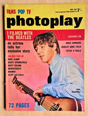 £5.50 • Buy Photoplay Film Magazine June 1964 Paul McCartney Britt Ekland Dusty Springfield