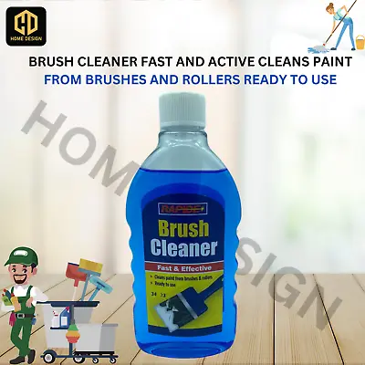 Brush Cleaner Fast And Active Cleans Paint From Brushes And Rollers Ready To Use • £6.50