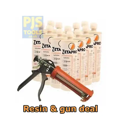 £67.50 • Buy 12 X 400ml Chemical Anchor Polyester Injection Resin & Gun Deal For Fixing Stud