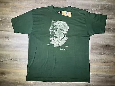 Vintage Mark Twain Quote T Shirt XL Schooling Education • $50