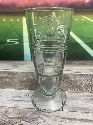 Steak ‘n Shake-Restaurant Ware-Clear Heavy Glass/Embossed Logo-Milkshake Glass • $10