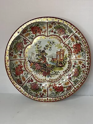 Vintage Daher Decorated Ware 1971 England Victorian Floral #11101 Gold Red Green • $8.90