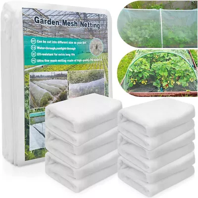 20~100ft Mosquito Garden Bug Insect Netting Barrier Bird Net Plant Protect Mesh • $12.79