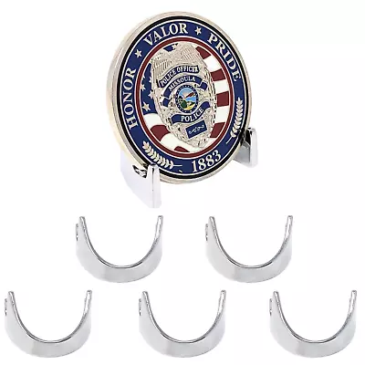 Military Challenge Coin Display Stand - Solid Metal With Anodized Finish • $21.99