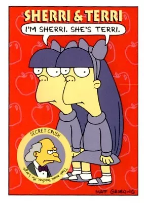 £2.47 • Buy 1994 Skybox Simpsons Series 2 Sherri & Terri #S12