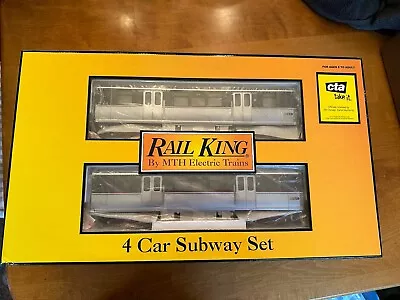 Mth Rail King  30-2175-1  Chicago 4 Car Modern Subway Set  W/ Proto-sound Mib • $600