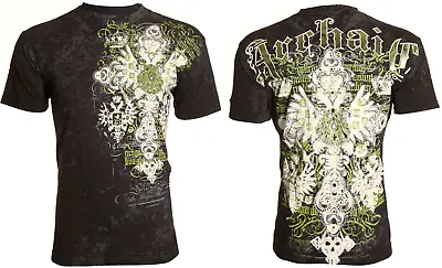 Archaic By Affliction Men's T-Shirt Evesham Wings Cross Biker • $24.95