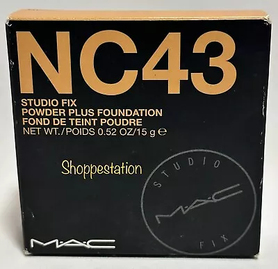 MAC Studio Fix Powder Plus Foundation Shade NC43 Full Size 15g /.52oz New In Box • $37