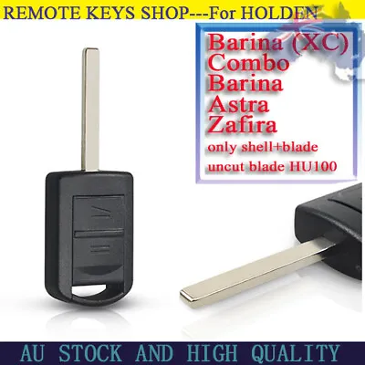 Hu100 Replacement For Holden Combo Astra Zafira Barina Remote Car Key Shell Case • $9.89