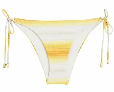 Vix By Paula Hermanny Tie Side Bikini Bottom Sz M Golden ( Yellow ) • $49