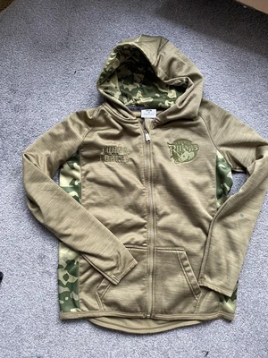 £5 • Buy Leeds Rhinos Thank Our Forces Khaki Hoodie Age 14