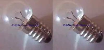 2X Set Of #605 Miniature E10 Screw Bulb Lamp 6V 6.2V .5A For 5D Cell Flashlights • $6.88