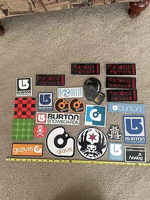 Vintage Burton Snowboard Sticker Lot • $40