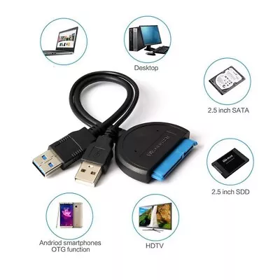 USB 3.0 To SATA 2.5 Inch HDD SSD Hard Drive Converter Cable Line Adapter • $11.48