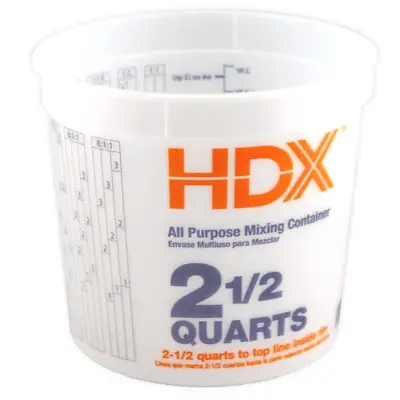 2.5 Qt. All Purpose Small Bucket Mixing Container • $14.87