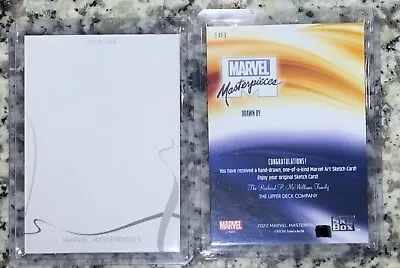2022 Upper Deck UD Marvel Masterpieces Blank Sketch Card 1/1 RARE C • $22.50