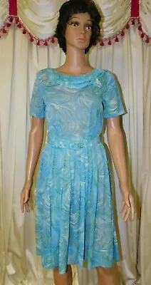 Vintage 1950's Casual Maker By Sy Frankl Nylon Dress * • $24.53