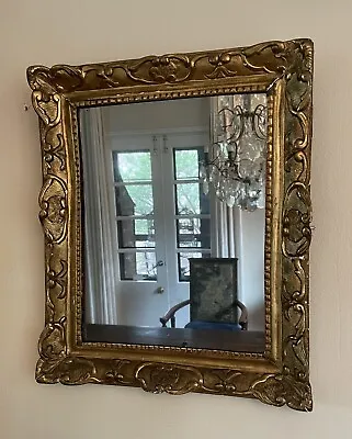 Mid 18th Century French Gilt And Gesso On Wood Wall Mirror • $1400