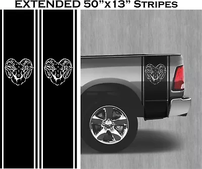 Truck Side Bed Decal Racing Stripe For Ram Face Any Truck 50 X13  • $76.45