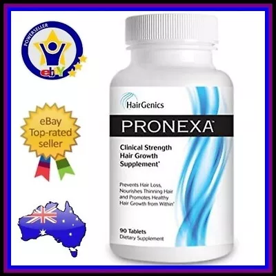 PRONEXA HAIR GROWTH SUPPLEMENT DHT Blocker Biotin Saw Palmetto CLINICAL STRENGTH • $79.95