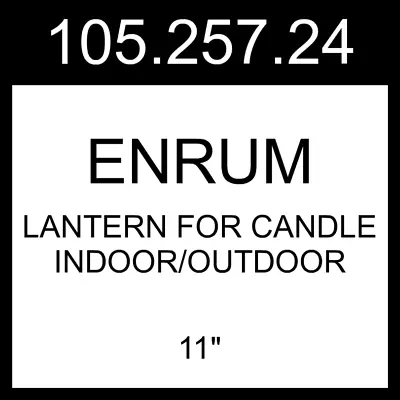 $86.99 • Buy IKEA ENRUM Lantern For Candle Indoor/outdoor White  11  105.257.24