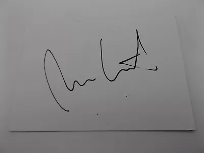 6  X 4  WHITE CARD SIGNED BY RUFUS WAINWRIGHT - AMERICAN CANADIAN SINGER • £5.99