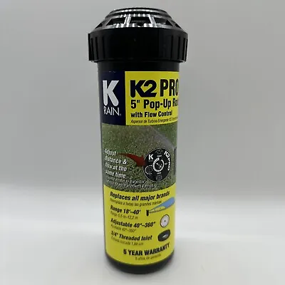 K-Rain K2 Pro 5  Sprinkler Pop-Up Rotor With Flow Control With Adj Key New • $13