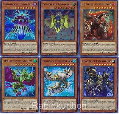 Yugioh Elemental Lord - Grandsoil Moulinglacia Windrose Phosphorage Umbramirage • $3.95