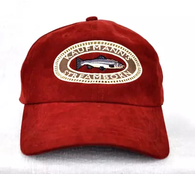 *VINTAGE* KAUFMANN'S STREAMBORN FLY SHOP Fishing Microfiber Ball Cap Hat • $22.95