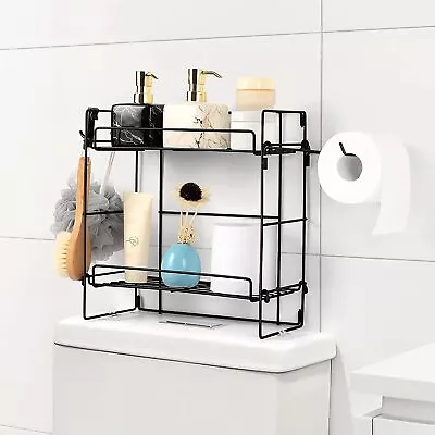 2-Tier Wire Shelves Unit Metal Shelf Rack Bathroom Kitchen Storage Organizer • $18.90